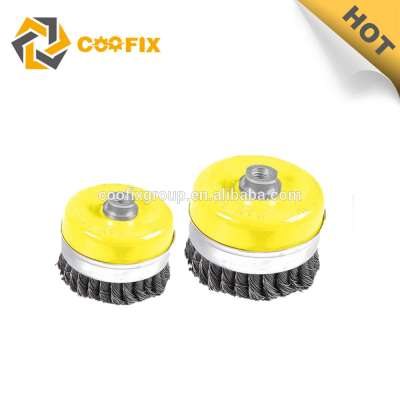 Coofix Cleaning tools Twisted Knot wire Bowl cup brush 75mm 100mm twisting disc