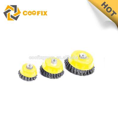 Coofix Copper Steel Industrial Polish Cup Twisted Knot Wire Brushes Manufacturer